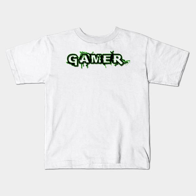 Minecraft Gaming Addict Kids T-Shirt by GreenGuyTeesStore